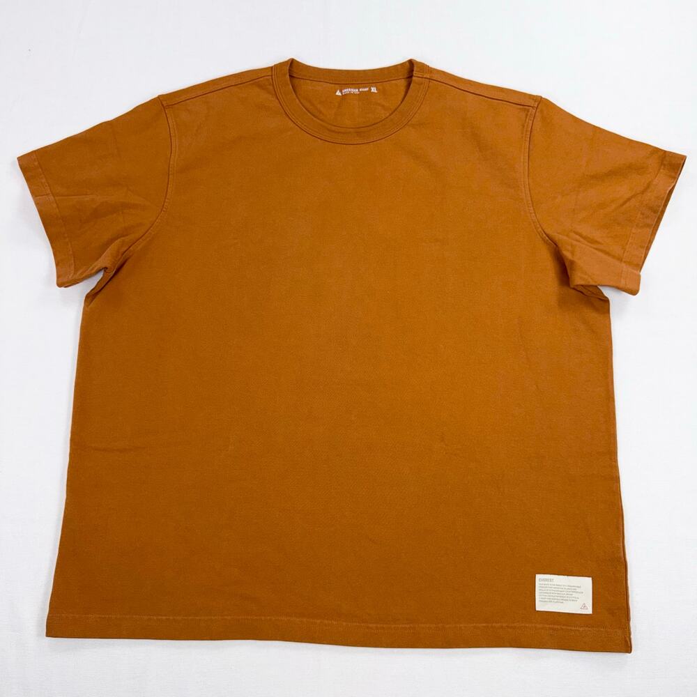American Giant Everest Ultra Heavyweight Cotton Tee Shirt XL Orange - Picture 2 of 11